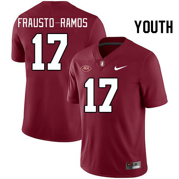 Youth #17 Jshawn Frausto-Ramos Stanford Cardinal 2024 ACC Conference College Football Jerseys Stitch